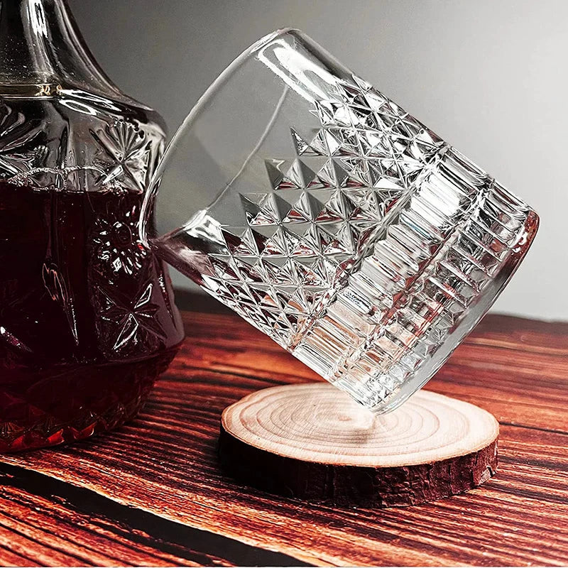 Hexagon Whiskey Glass - 300ml Old Fashioned Tumbler