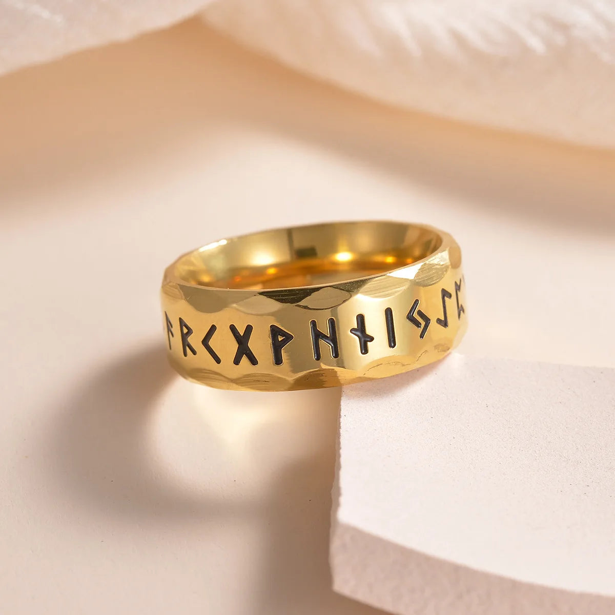 Viking Rune Ring - Odin Stainless Steel Norse Amulet