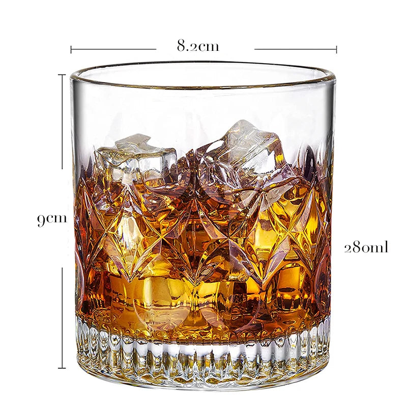 Hexagon Whiskey Glass - 300ml Old Fashioned Tumbler