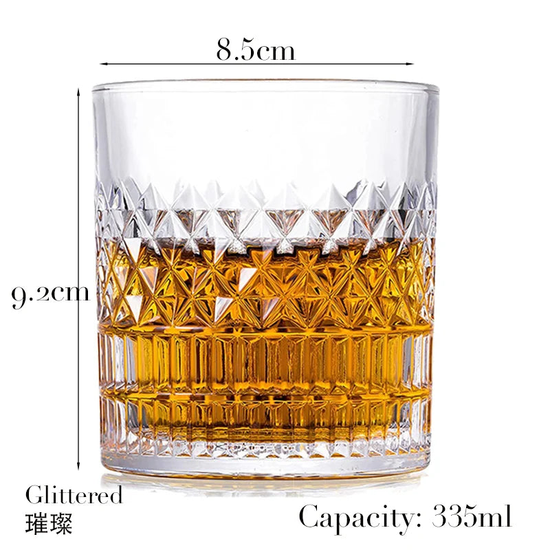 Hexagon Whiskey Glass - 300ml Old Fashioned Tumbler