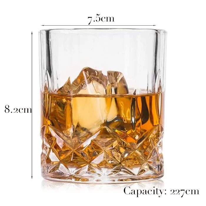 Hexagon Whiskey Glass - 300ml Old Fashioned Tumbler