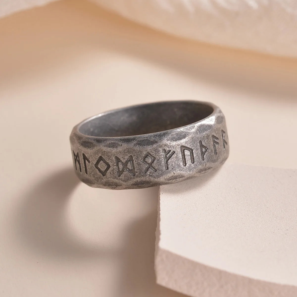 Viking Rune Ring - Odin Stainless Steel Norse Amulet