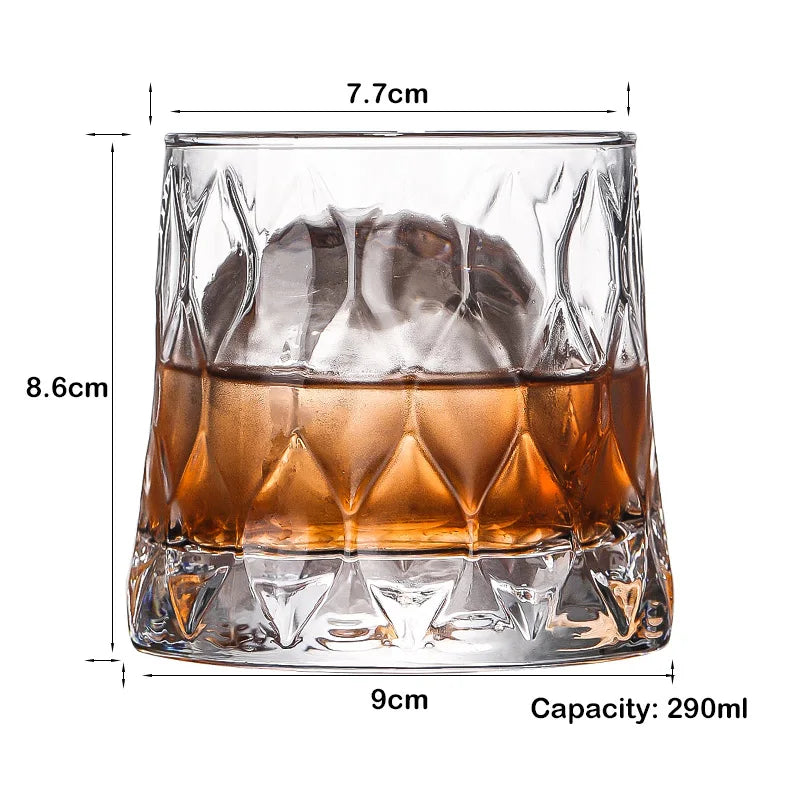Hexagon Whiskey Glass - 300ml Old Fashioned Tumbler