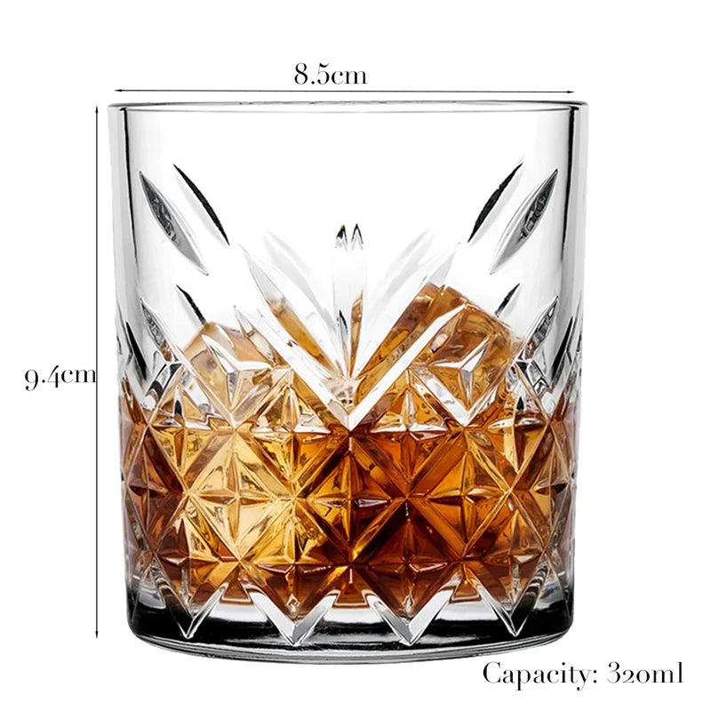 Hexagon Whiskey Glass - 300ml Old Fashioned Tumbler