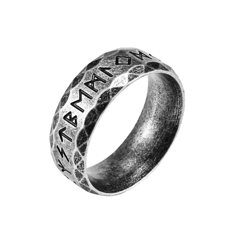 Viking Rune Ring - Odin Stainless Steel Norse Amulet